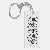 Cartoon Musiknoten Schlüsselanhänger (Vorderseite links)