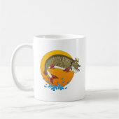 Cartoon Muskie Kaffeetasse (Links)