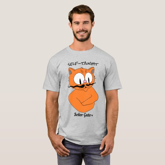 Cartoon Mustache T-Shirt (Vorne ganz)