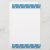 Cartoon-Muster Briefpapier (Vorne/Hinten)