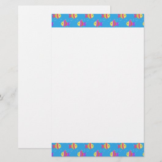 Cartoon-Muster Briefpapier (Vorne/Hinten)