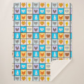 Cartoon-Muster-Deckeln Sherpadecke (Vorderseite)