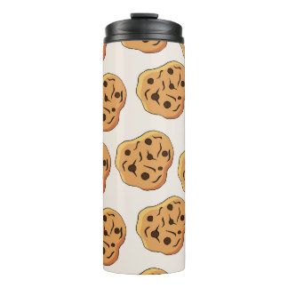 Cartoon-Muster für handgezeichnete Cookies Thermosbecher