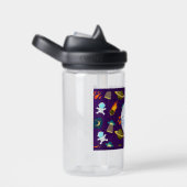 Cartoon-Muster für Raumplaneten Trinkflasche (rechts)