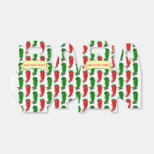 Cartoon-Muster für rote und grüne Pfefferdivas Geschenkschachtel (Ungefaltet)