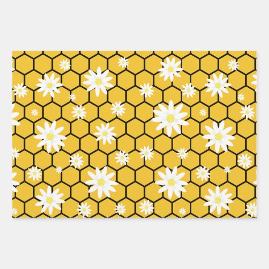 Cartoon-Muster für Schlafbienen Geschenkpapier Set (Vorderseite 2)