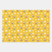 Cartoon-Muster für Schlafbienen Geschenkpapier Set (Vorderseite)