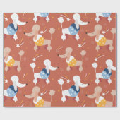 Cartoon-Muster Geschenkpapier (Flach)