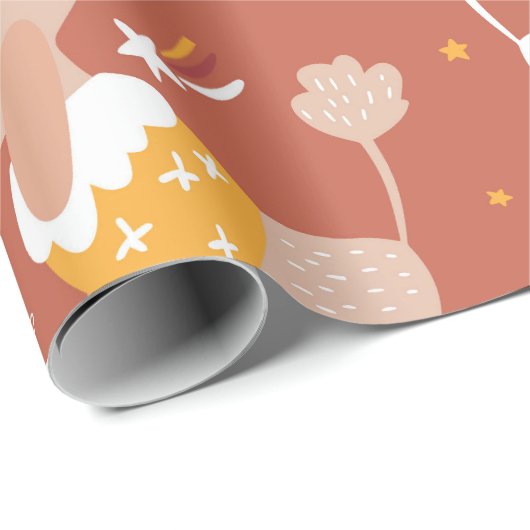 Cartoon-Muster Geschenkpapier (Rolleneckpunkt)