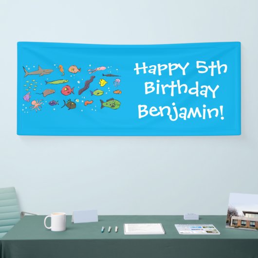 Cartoon-Muster von Wolkenkratzern Banner (Messe)