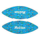 Cartoon-Muster von Wolkenkratzern Football (Paneele)