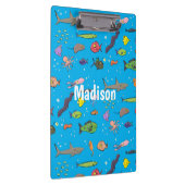 Cartoon-Muster von Wolkenkratzern Klemmbrett (Rechts)