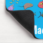 Cartoon-Muster von Wolkenkratzern Mousepad (Ecke)