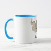 Cartoon-Mutter-Elefant-und Kalb-Tasse Tasse (Links)