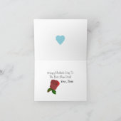 Cartoon Mutter- und Tochterkarte Feiertagskarte (Innenseite)