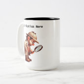 Cartoon-Mystery für Privatdetektoren Zweifarbige Tasse (Vorderseite Links)