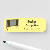 Cartoon Namensschild (Beispiel)