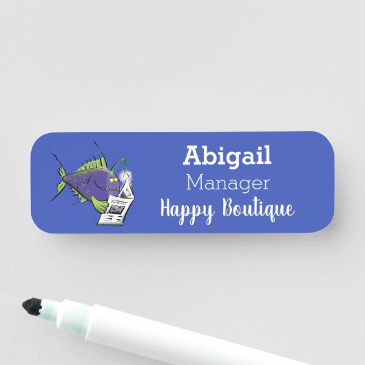 Cartoon Namensschild (Beispiel)