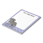 Cartoon Neapolitan Mastiff Notizblock (Rotiert)