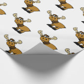 Cartoon Nesselsucht| Hintergrundfarbe Geschenkpapier (Ecke)