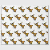 Cartoon Nesselsucht| Hintergrundfarbe Geschenkpapier (Flach)