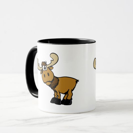 Cartoon Nesselsucht| Hintergrundfarbe Tasse (Vorderseite Links)