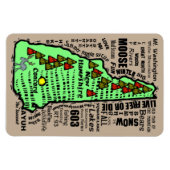 Cartoon New Hampshire Staat Magnet (Horizontal)