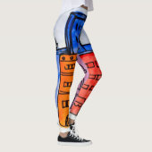 Cartoon New York City Graffiti Leggings (Rechts)