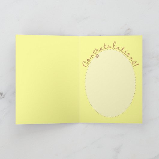 Cartoon Newlyweds Congratulations Wedding Cards Karte (Innenseite)