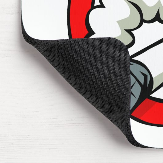 Cartoon-Nichtraucherzeichen Mousepad (Ecke)