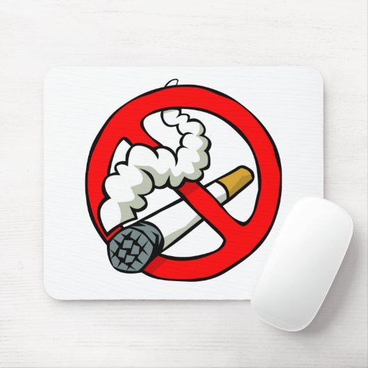 Cartoon-Nichtraucherzeichen Mousepad (Mit Mouse)