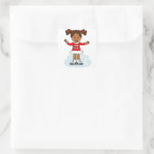 Cartoon Niedlich Abbildung Skater Sticker (Tasche)