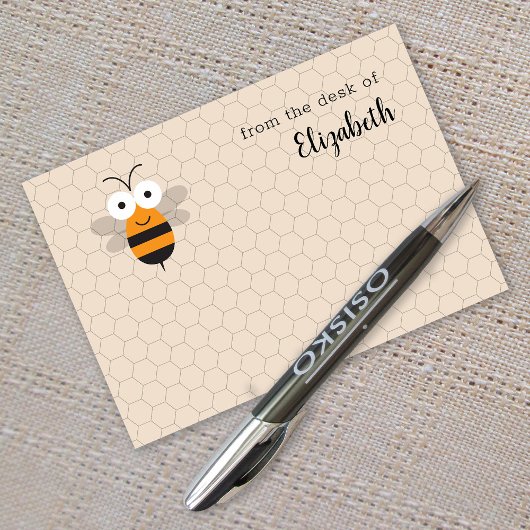 Cartoon Niedlich Funny Honey Bee Honeycomb Post-it Klebezettel