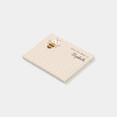 Cartoon Niedlich Funny Honey Bee Honeycomb Post-it Klebezettel (angewinkelt)