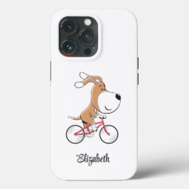 Cartoon Niedlich Hund Welpenbike Fahrrad Fahrrad Case-Mate iPhone Hülle