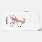 Cartoon Niedlich Hund Welpenbike Fahrrad Fahrrad Case-Mate iPhone Hülle (Rückseite (Horizontal))