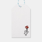 Cartoon niedlich Liebe Geschenkanhänger (Rückseite)