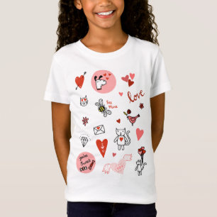 Cartoon niedlich Liebe T-Shirt