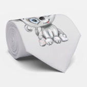 Cartoon Niedliche Katze Krawatte (Gerollt)