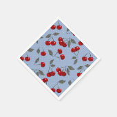 Cartoon niedliche Rothirschbeere grüne Blätter Bla Serviette (Ecke)