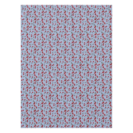 Cartoon niedliche Rothirschbeere grüne Blätter Bla Tischdecke (Vorderseite)