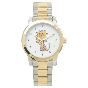 Cartoon niedlichen Löwen Kinder Retro Safari Dschu Armbanduhr