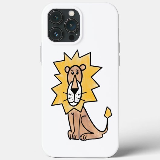 Cartoon niedlichen Löwen Kinder Retro Safari Dschu Case-Mate iPhone Hülle (Rückseite)