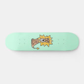 Cartoon niedlichen Löwen Kinder Retro Safari Dschu Skateboard (Horizontal)