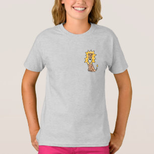 Cartoon niedlichen Löwen Kinder Retro Safari Dschu T-Shirt