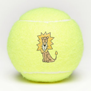 Cartoon niedlichen Löwen Kinder Retro Safari Dschu Tennisbälle