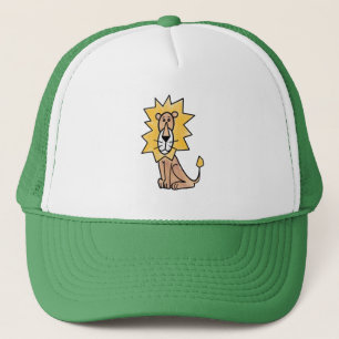 Cartoon niedlichen Löwen Kinder Retro Safari Dschu Truckerkappe
