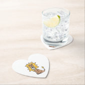 Cartoon niedlichen Löwen Kinder Retro Safari Dschu Untersetzer (Vor Ort)