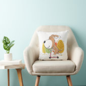 Cartoon Niedlicher Hund Welpe Kick Scooter Autumn  Kissen (Stuhl )