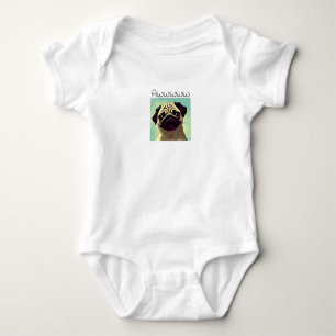 Cartoon Niedlicher Mops je Niedlich Doggy Fun Port Baby Strampler